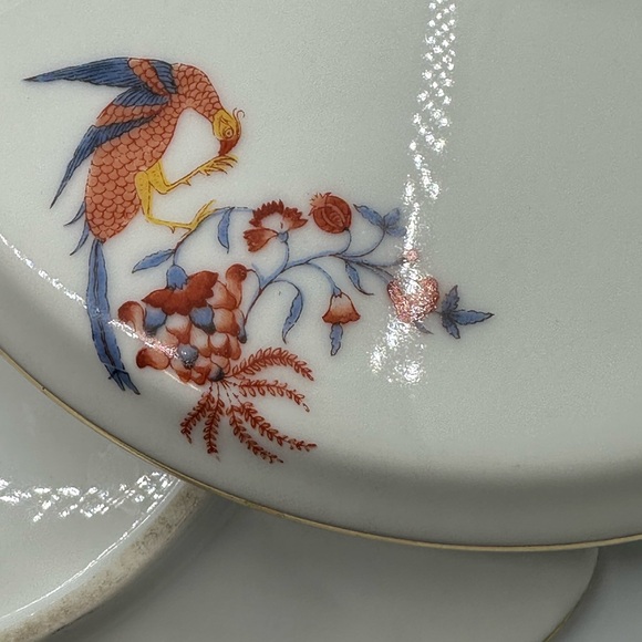 Limoges Floral Porcelain Dish with Gold Accents - Picture 2 of 6